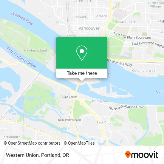 Western Union map