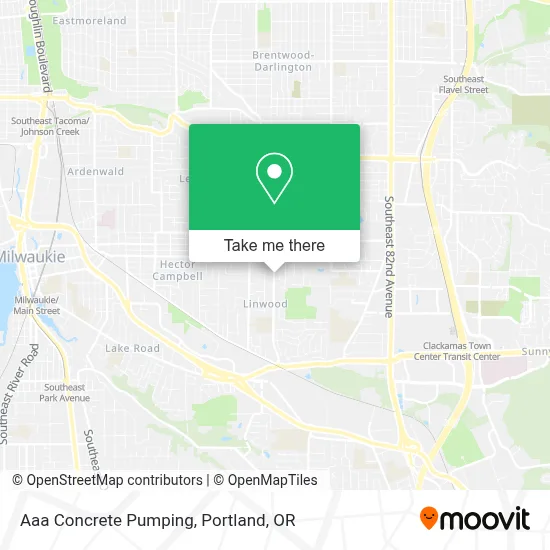 Aaa Concrete Pumping map