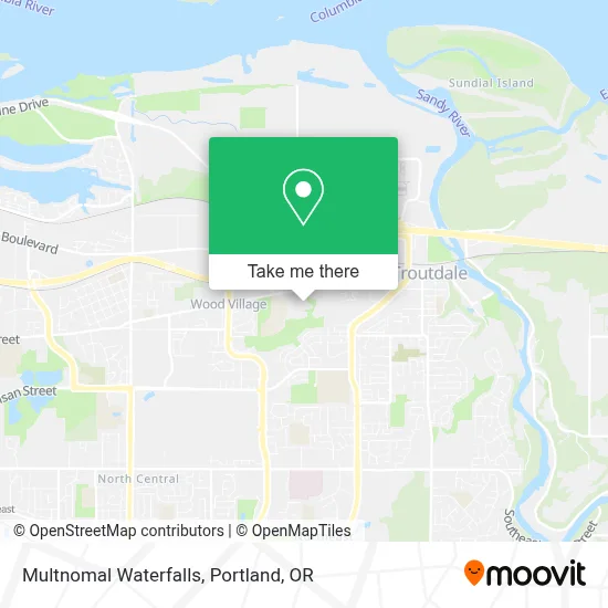 Multnomal Waterfalls map