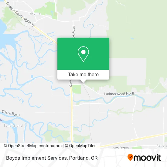 Boyds Implement Services map