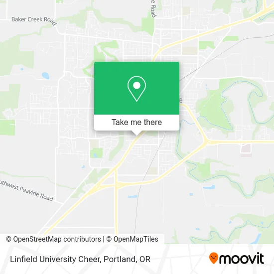 Linfield University Cheer map