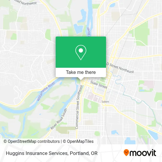 Huggins Insurance Services map