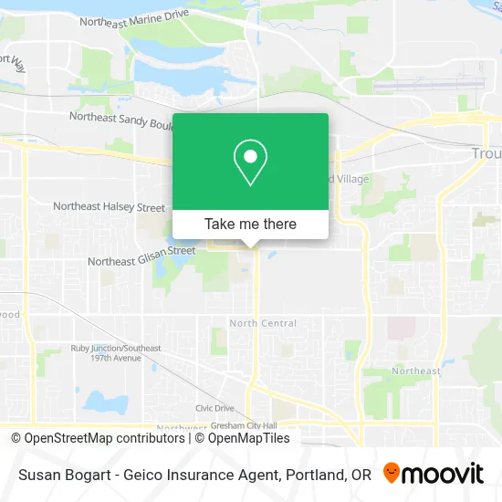 Susan Bogart - Geico Insurance Agent map