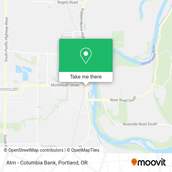 Atm - Columbia Bank map