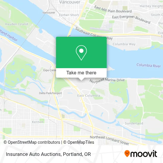 Insurance Auto Auctions map