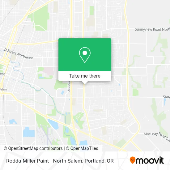 Rodda-Miller Paint - North Salem map