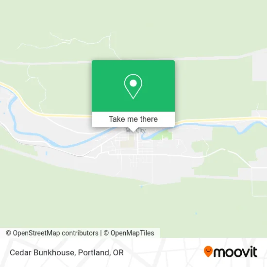 Cedar Bunkhouse map