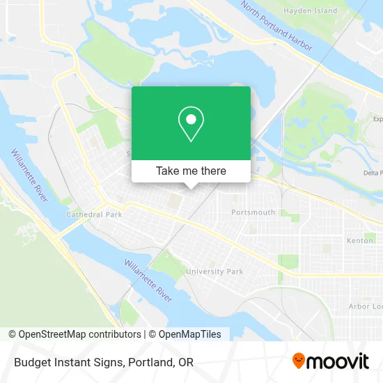 Budget Instant Signs map