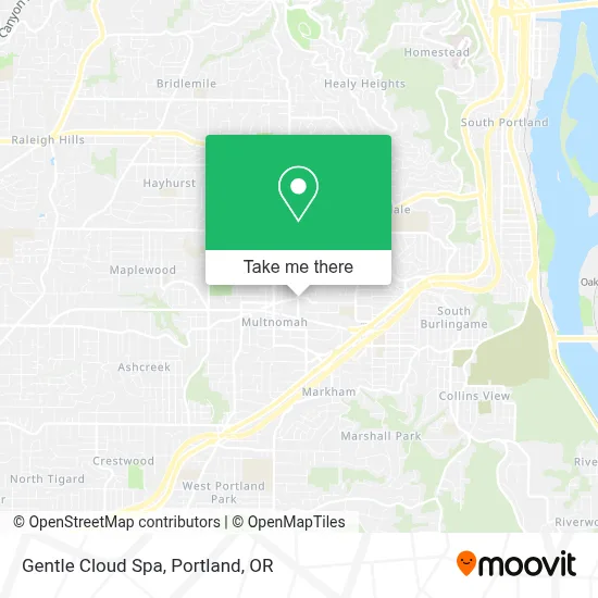 Gentle Cloud Spa map