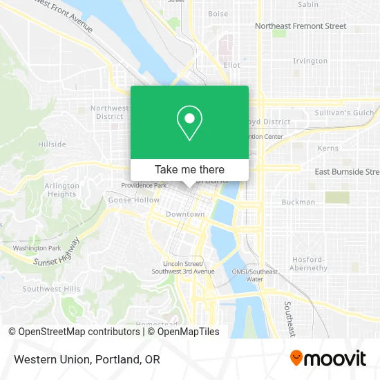 Western Union map