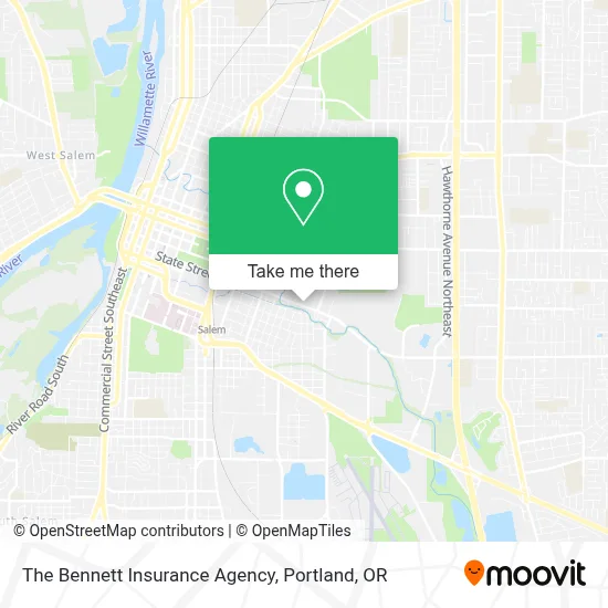 The Bennett Insurance Agency map