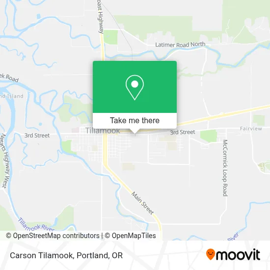 Carson Tilamook map