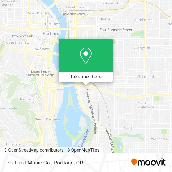 Portland Music Co. map