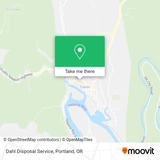 Dahl Disposal Service map