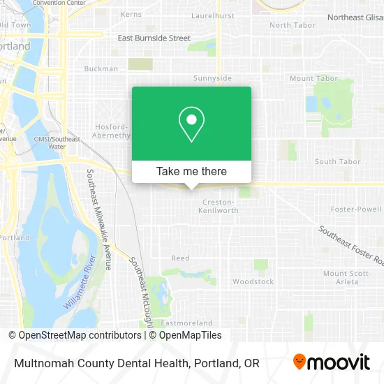 Multnomah County Dental Health map