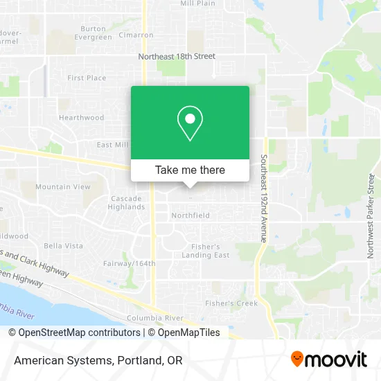 American Systems map