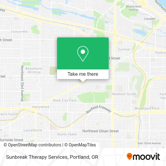 Sunbreak Therapy Services map