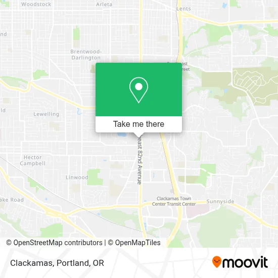 Clackamas map