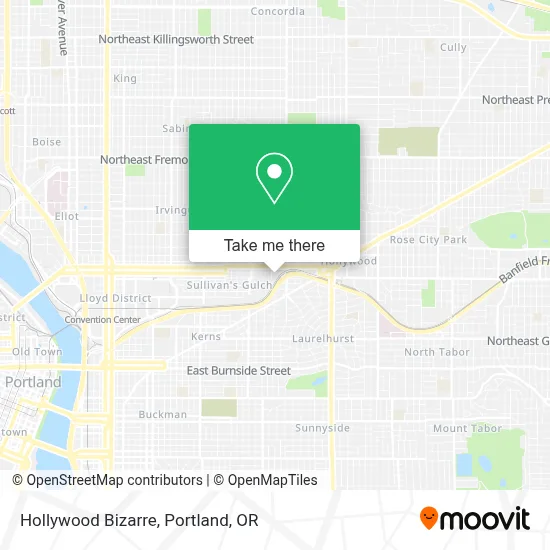 Hollywood Bizarre map