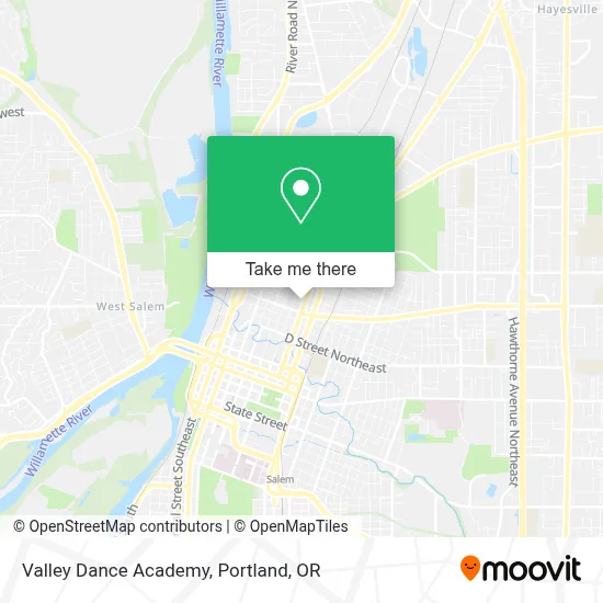 Valley Dance Academy map