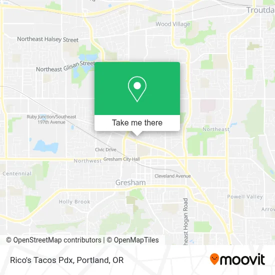Rico's Tacos Pdx map