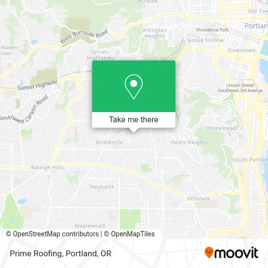 Prime Roofing map