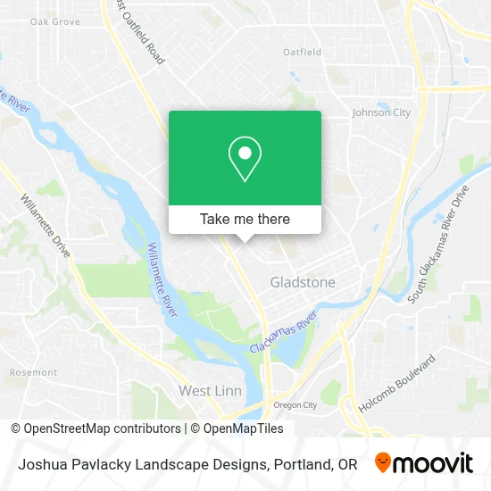 Joshua Pavlacky Landscape Designs map