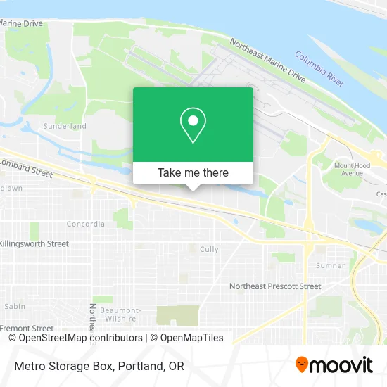 Metro Storage Box map