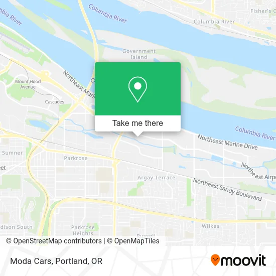 Moda Cars map