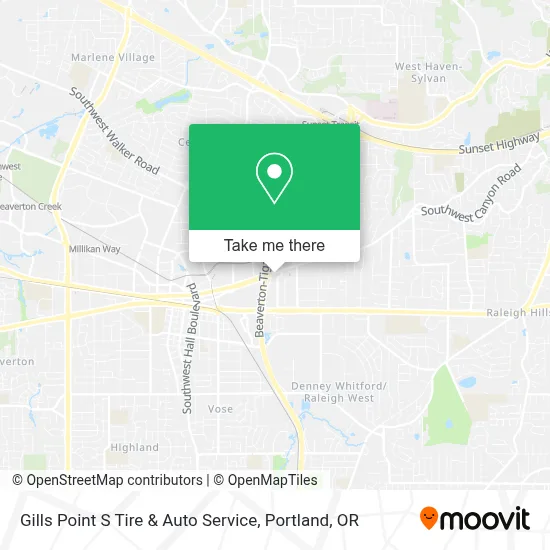 Gills Point S Tire & Auto Service map