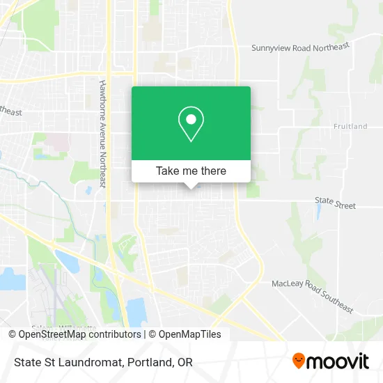 State St Laundromat map