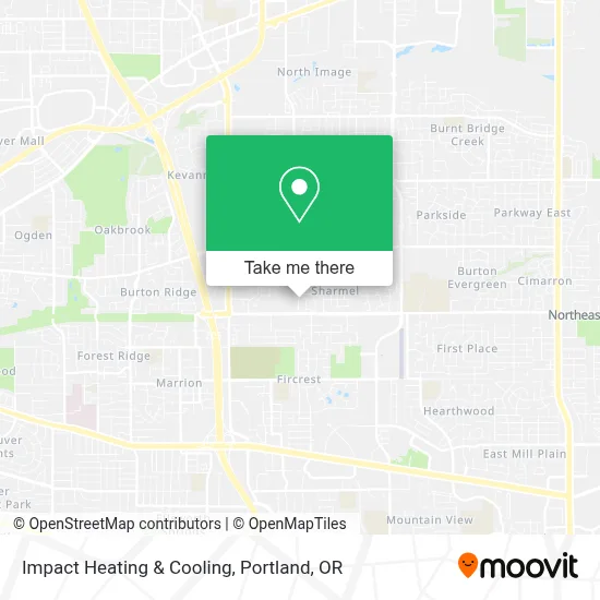 Impact Heating & Cooling map