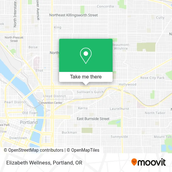 Elizabeth Wellness map