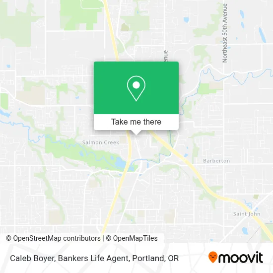 Caleb Boyer, Bankers Life Agent map