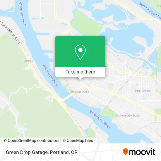 Green Drop Garage map