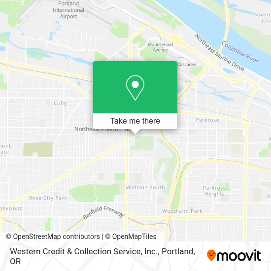 Western Credit & Collection Service, Inc. map