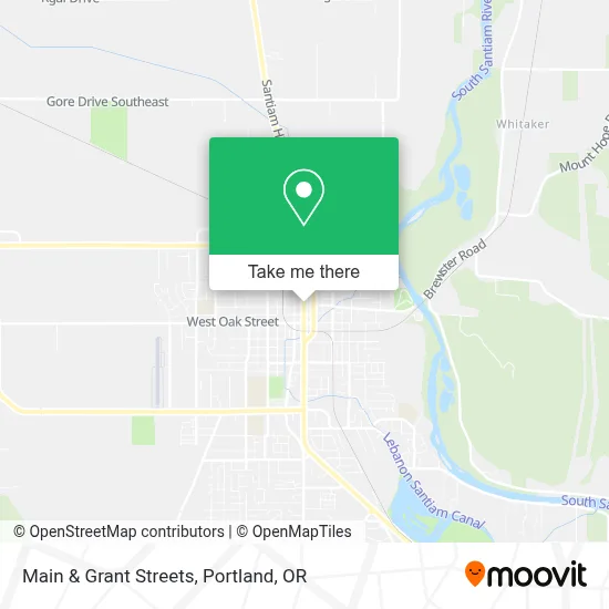 Main & Grant Streets map
