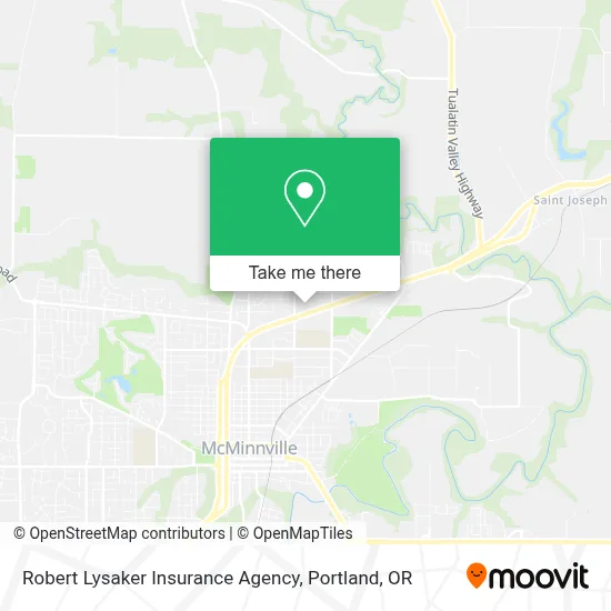 Robert Lysaker Insurance Agency map
