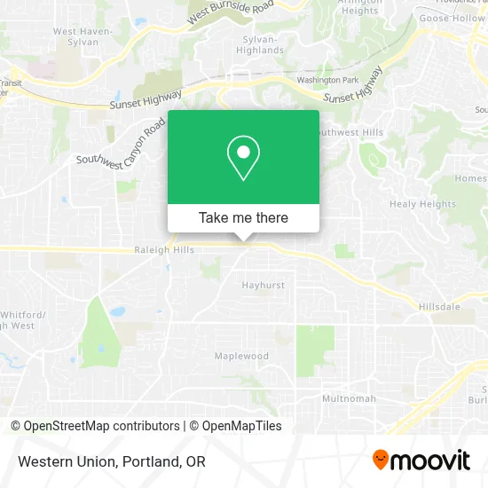 Western Union map