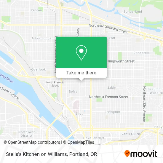 Stella's Kitchen on Williams map