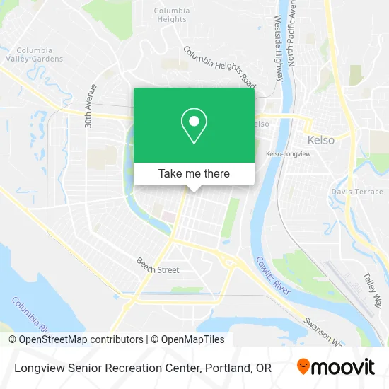 Longview Senior Recreation Center map