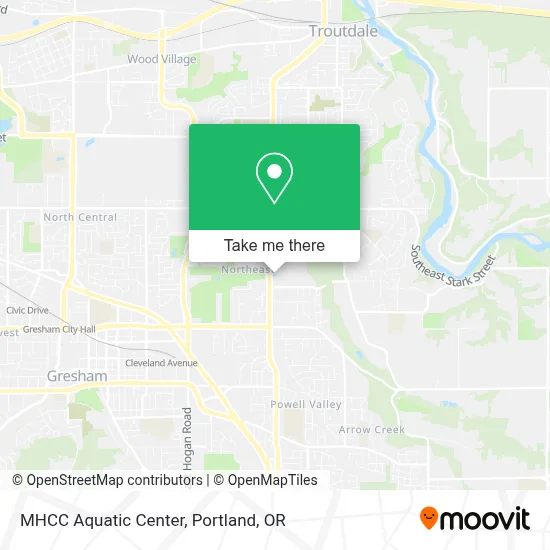 MHCC Aquatic Center map