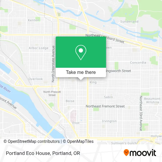 Portland Eco House map