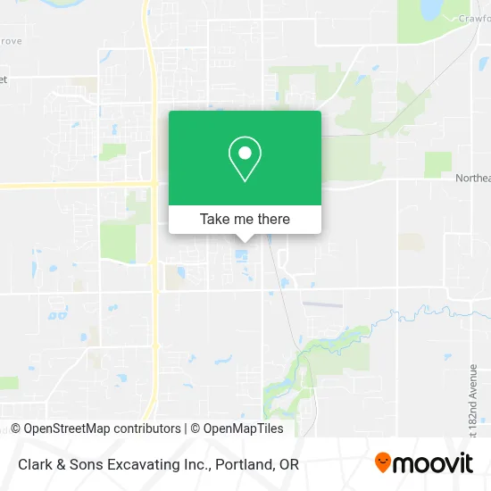 Clark & Sons Excavating Inc. map