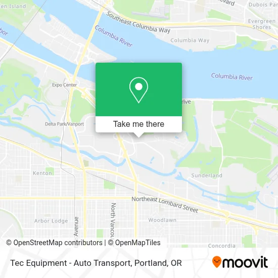 Tec Equipment - Auto Transport map