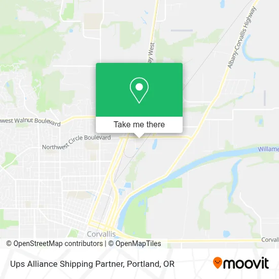 Ups Alliance Shipping Partner map