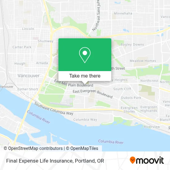Final Expense Life Insurance map