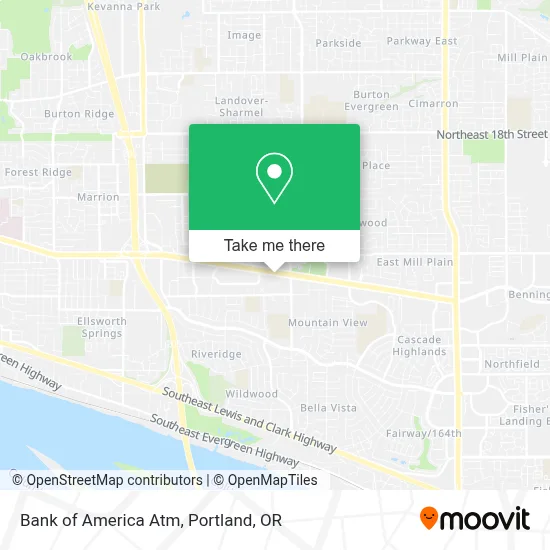Bank of America Atm map
