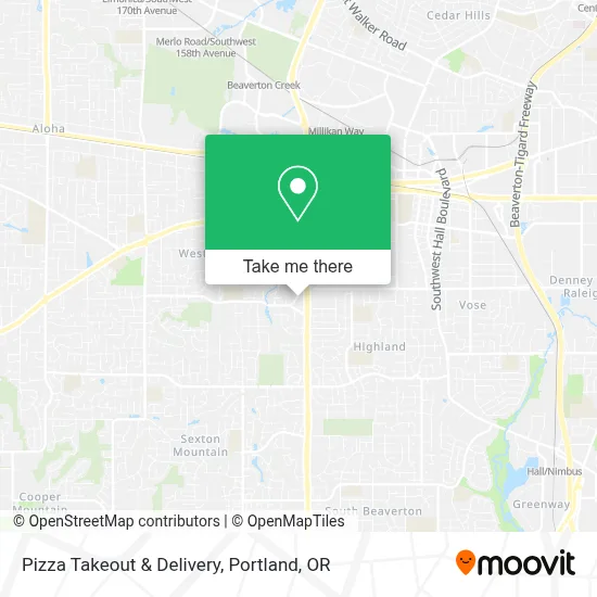 Pizza Takeout & Delivery map