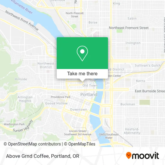 Above Grnd Coffee map